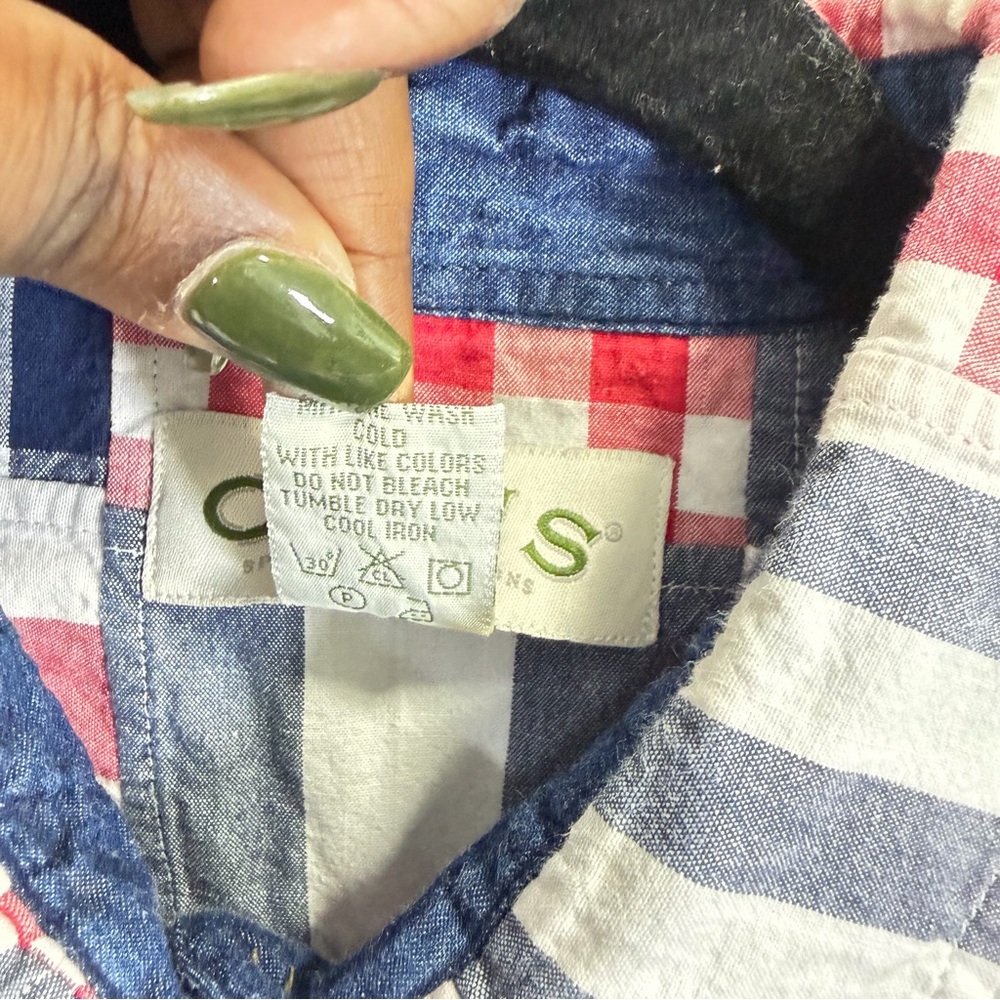 Orvis Women's Patchwork Plaid Button-Down Shirt -… - image 5